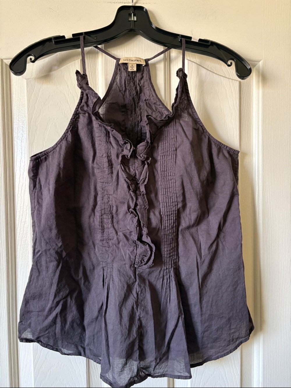 Anthropologie Les Cocotiers Grey Halter Tank Top Size S